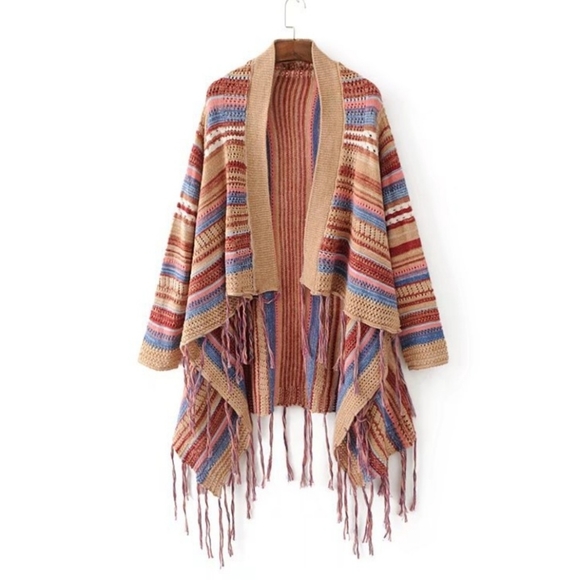 Knit Wool Blend Cardigan - Picture 3 of 9